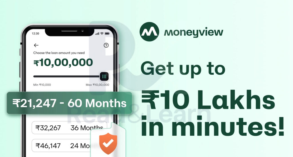 moneyview loan apply screenshot