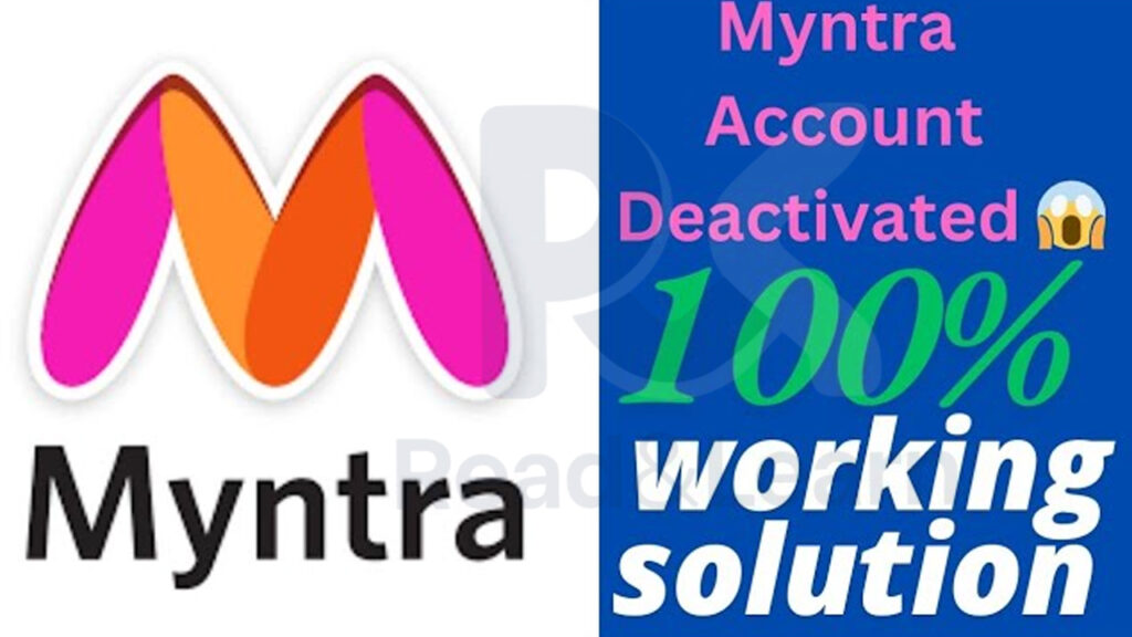 myntra account block error screenshot