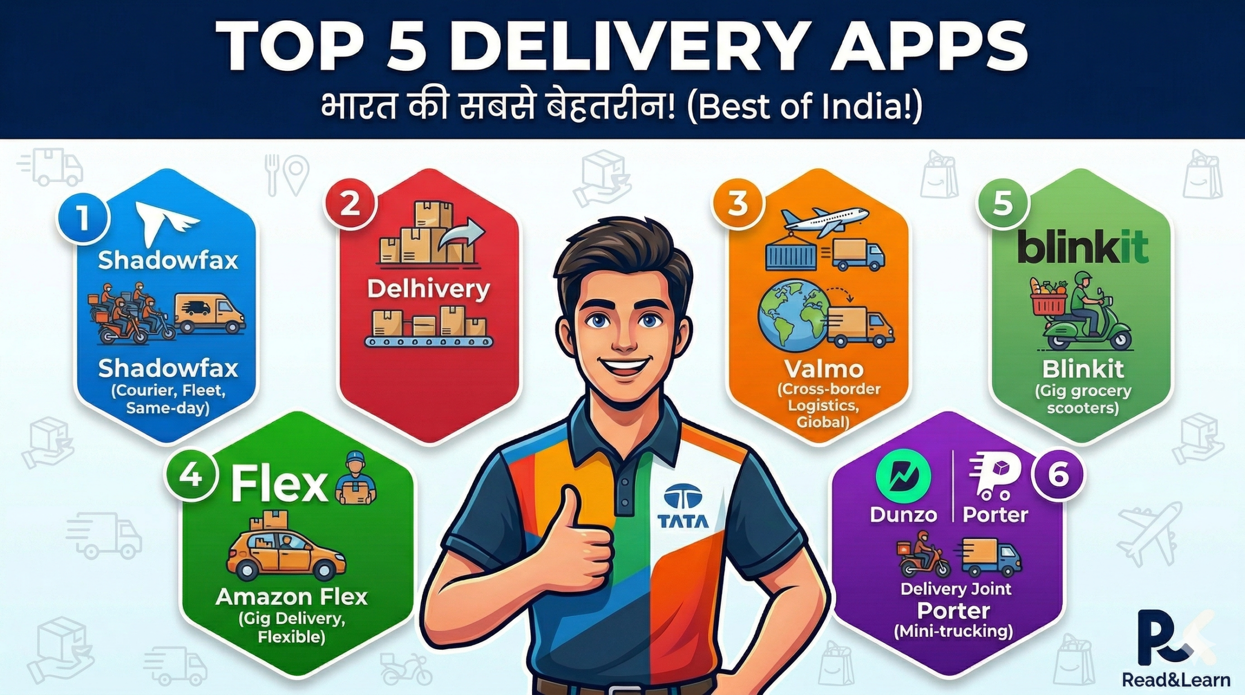 Top 5 Delivery Apps in India