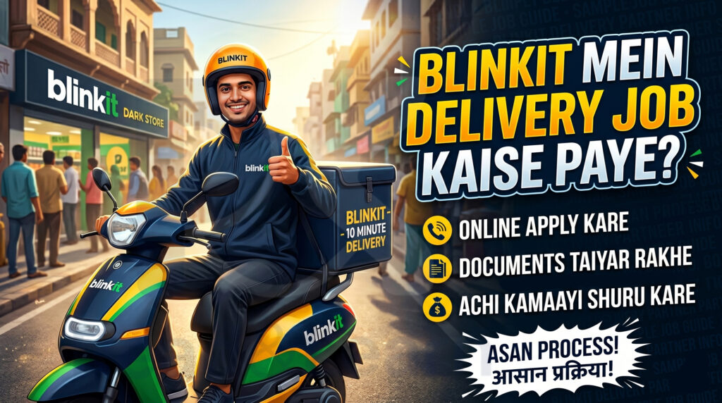 Blinkit delivery job kaise kare