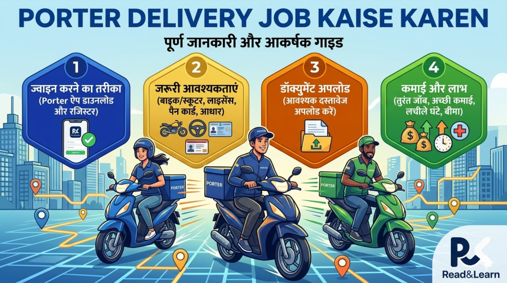 porter delivery job kaise kare
