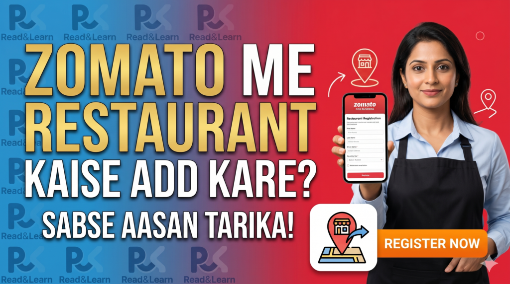 Zomato Me Restaurant Kaise Add Kare